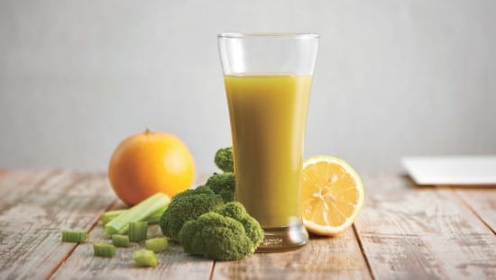 מיץ ברוקולי, תפוזים, סלרי ולימון
