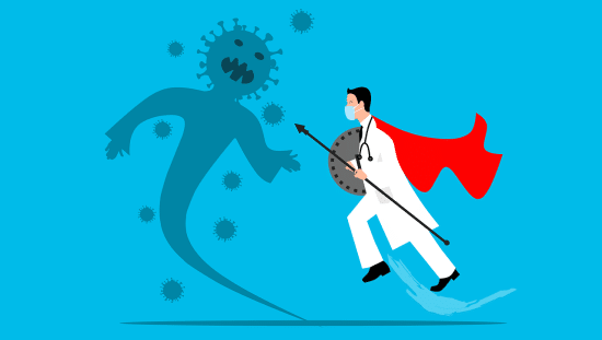 מערכת החיסון שלנו מגנה עלינו מפני תוקפים חיצוניים. איור: pixabay