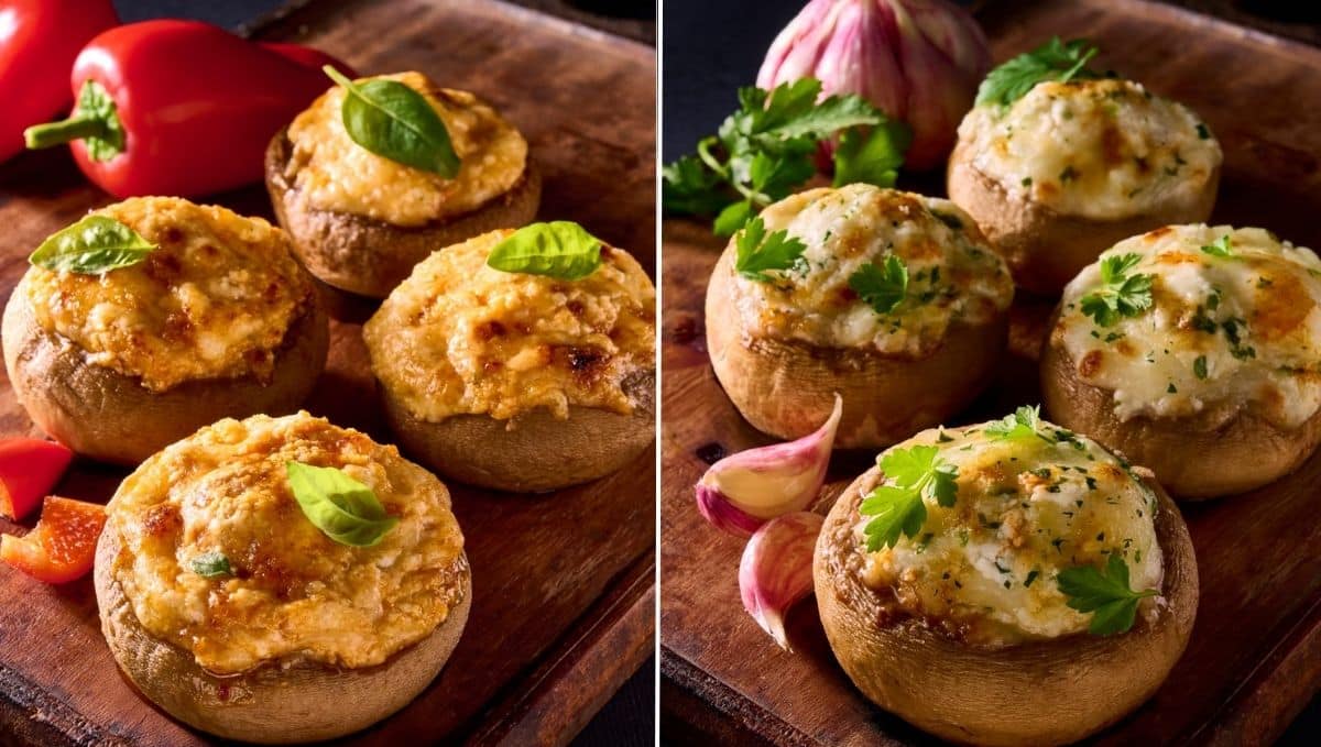 פטריות ממולאות כל פטרייה והמילוי המושלם שלה. צילום: חגית גורן