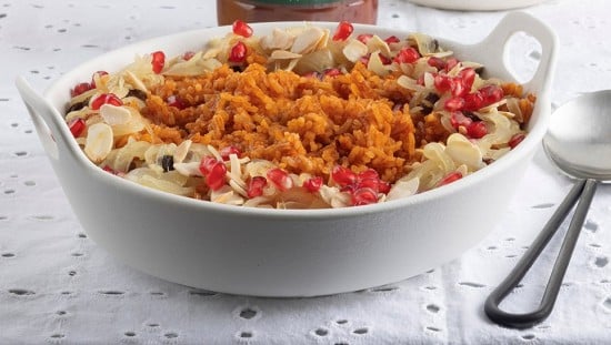 הצעת הגשה לאורז על שולחן החג בראש השנה. צילום: הדס ניצן