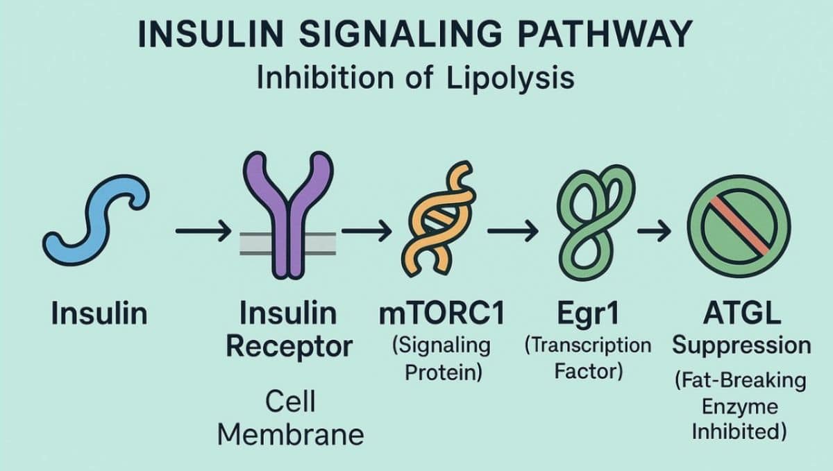 שרשרת האיתותים של האינסולין. תרשים: אמיר פרלמן