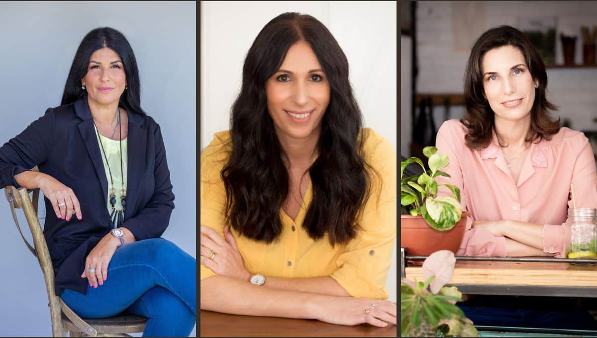 בין מרצות הכנס (מימין לשמאל): אלמוג גולד, מירי חדד ובטי בתיה אדרי. צילום: יח"צ