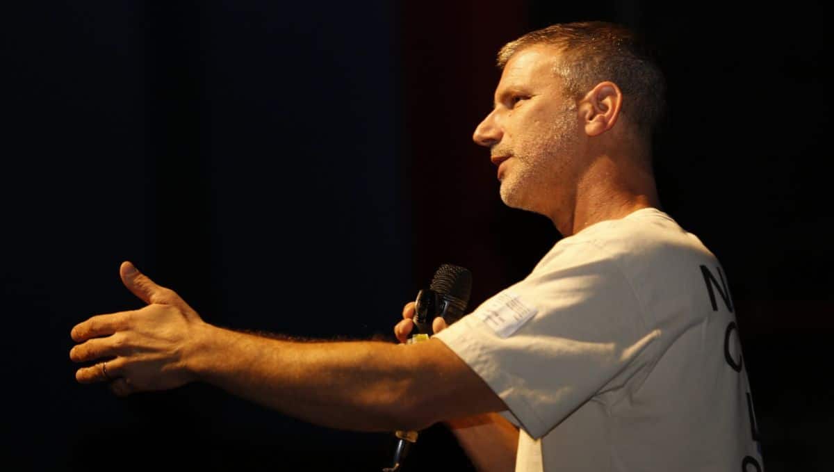 ניב פרן בכנס "אוכלים בריא 16". צילום: ליאור שני